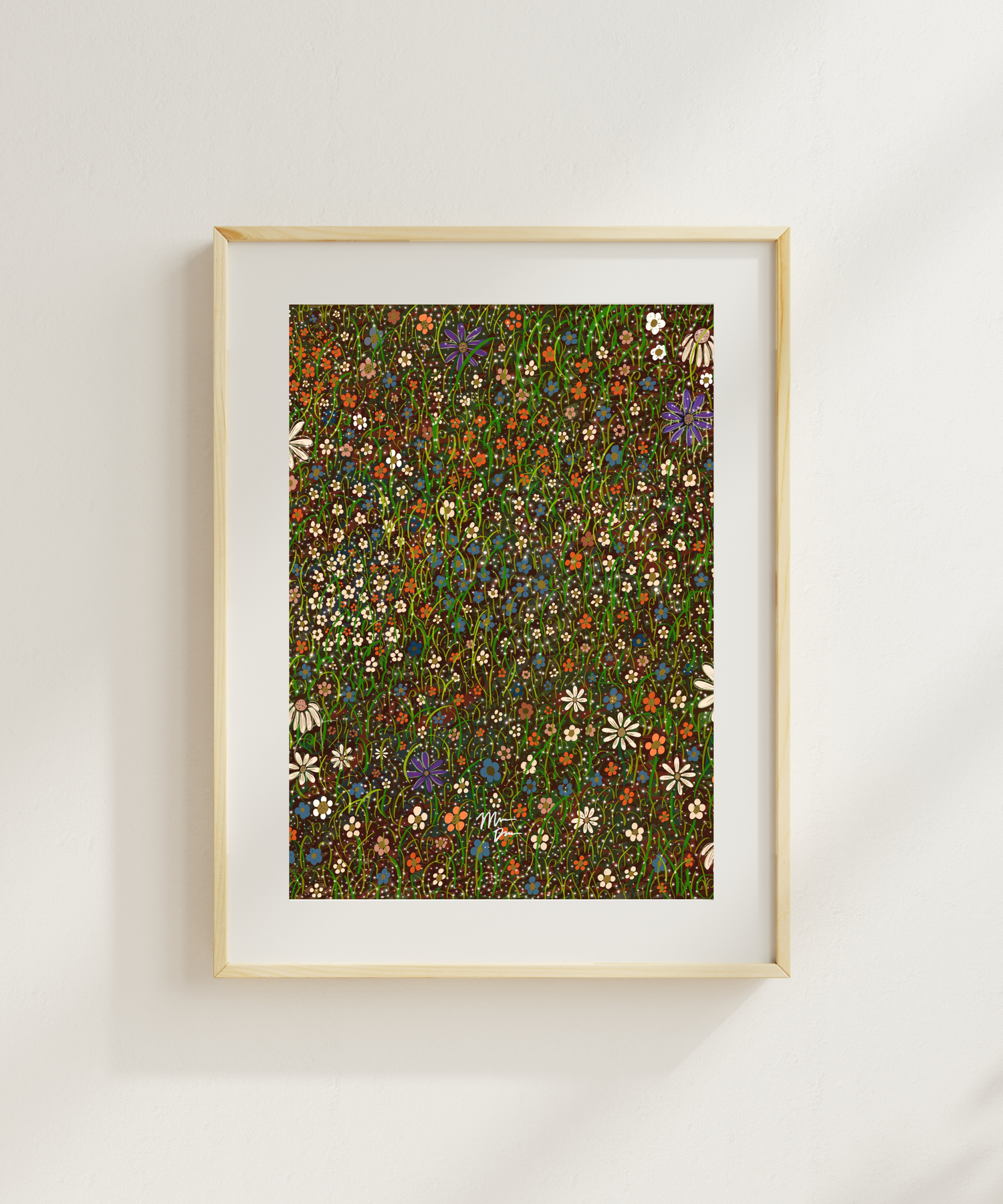 Flower Field Art Print — artworkbymiles